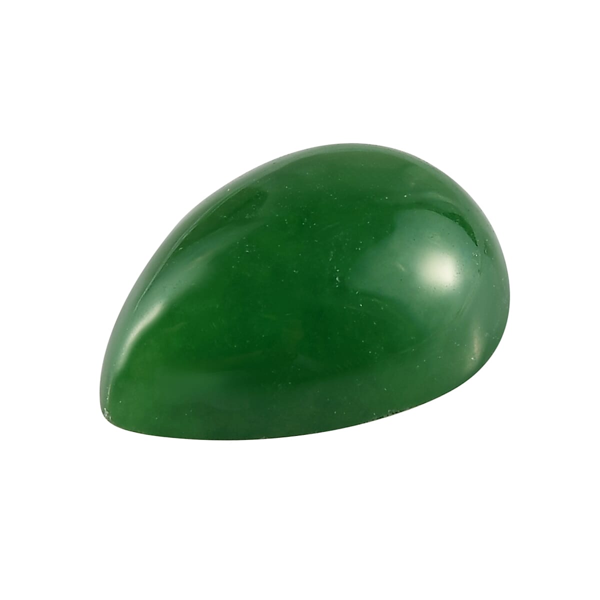 AAA Green Jade (D) (Pear 14x10 mm) 6.20 ctw image number 1