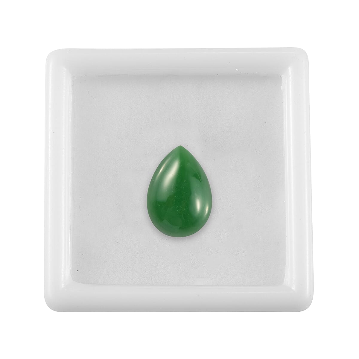 AAA Green Jade (D) (Pear 14x10 mm) 6.20 ctw image number 2