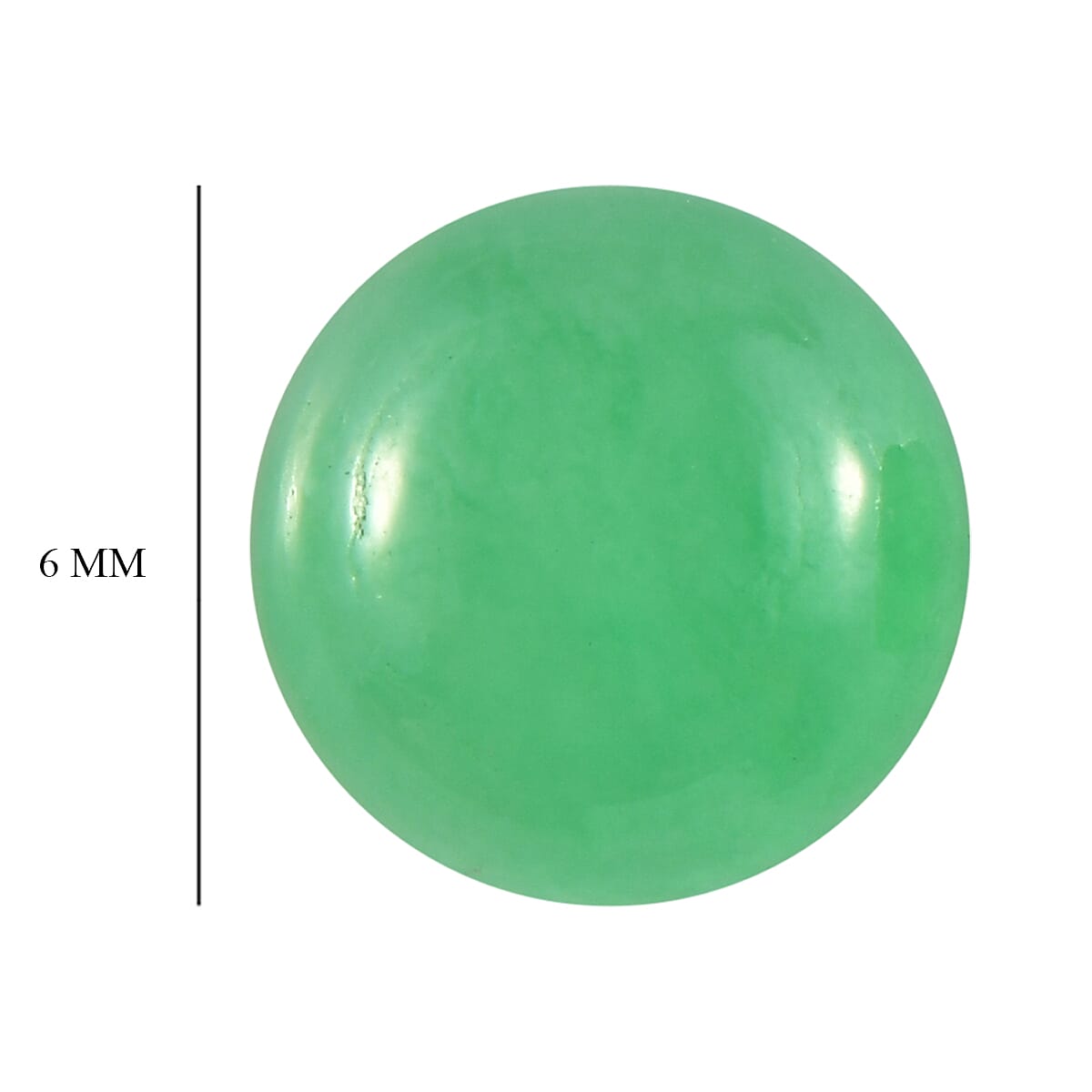 Green Jade Set of 2 (Rnd 6 mm) 1.82 ctw image number 3