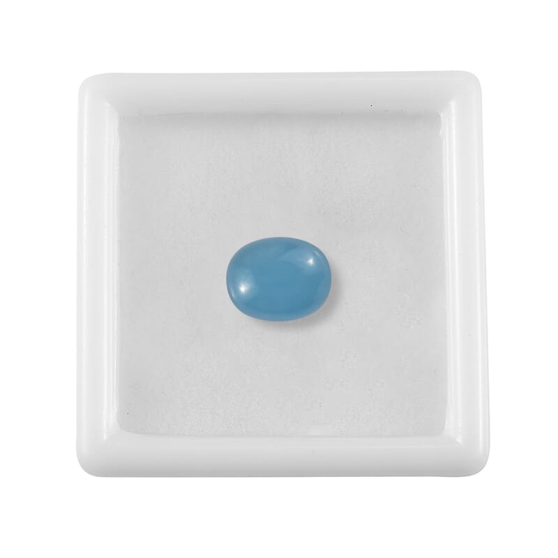 AA Light Blue Color Jade (Ovl 10x8 mm) 2.82 ctw
