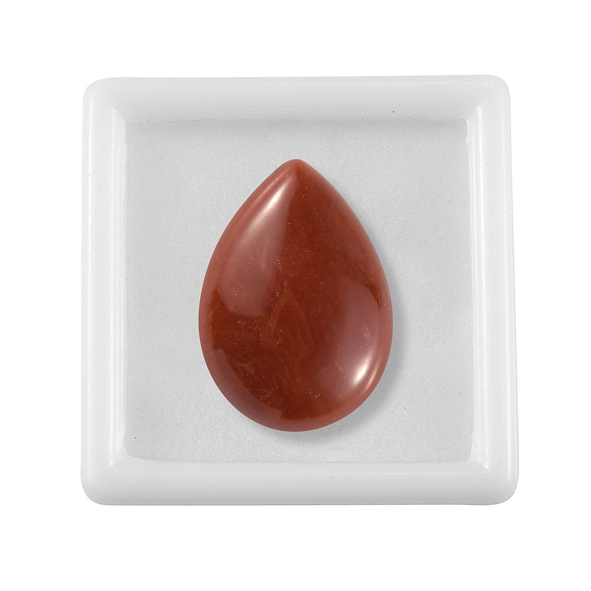 AA Red Jade (D) (Pear 25x18 mm) 23.91 ctw image number 2