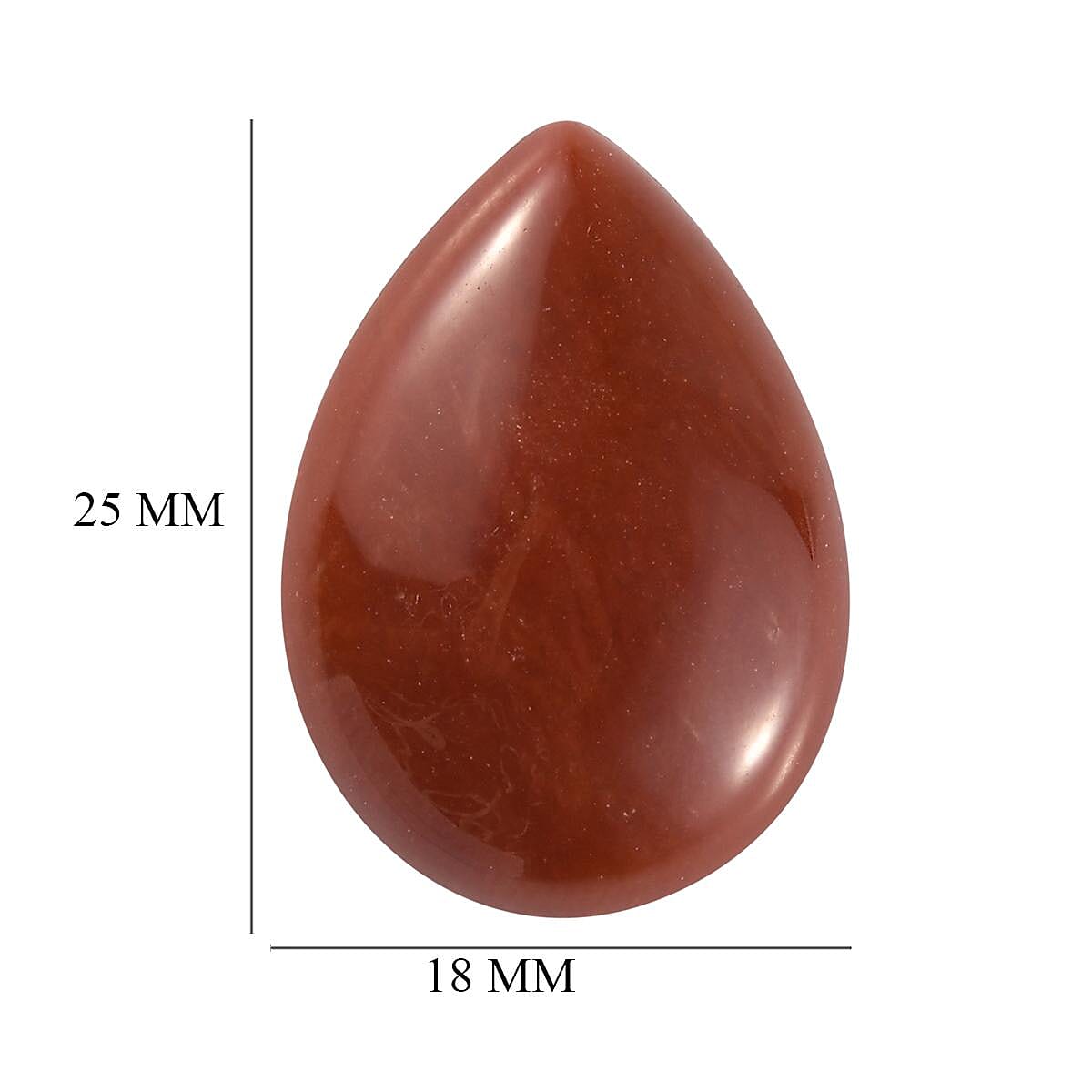 AA Red Jade (D) (Pear 25x18 mm) 23.91 ctw image number 3