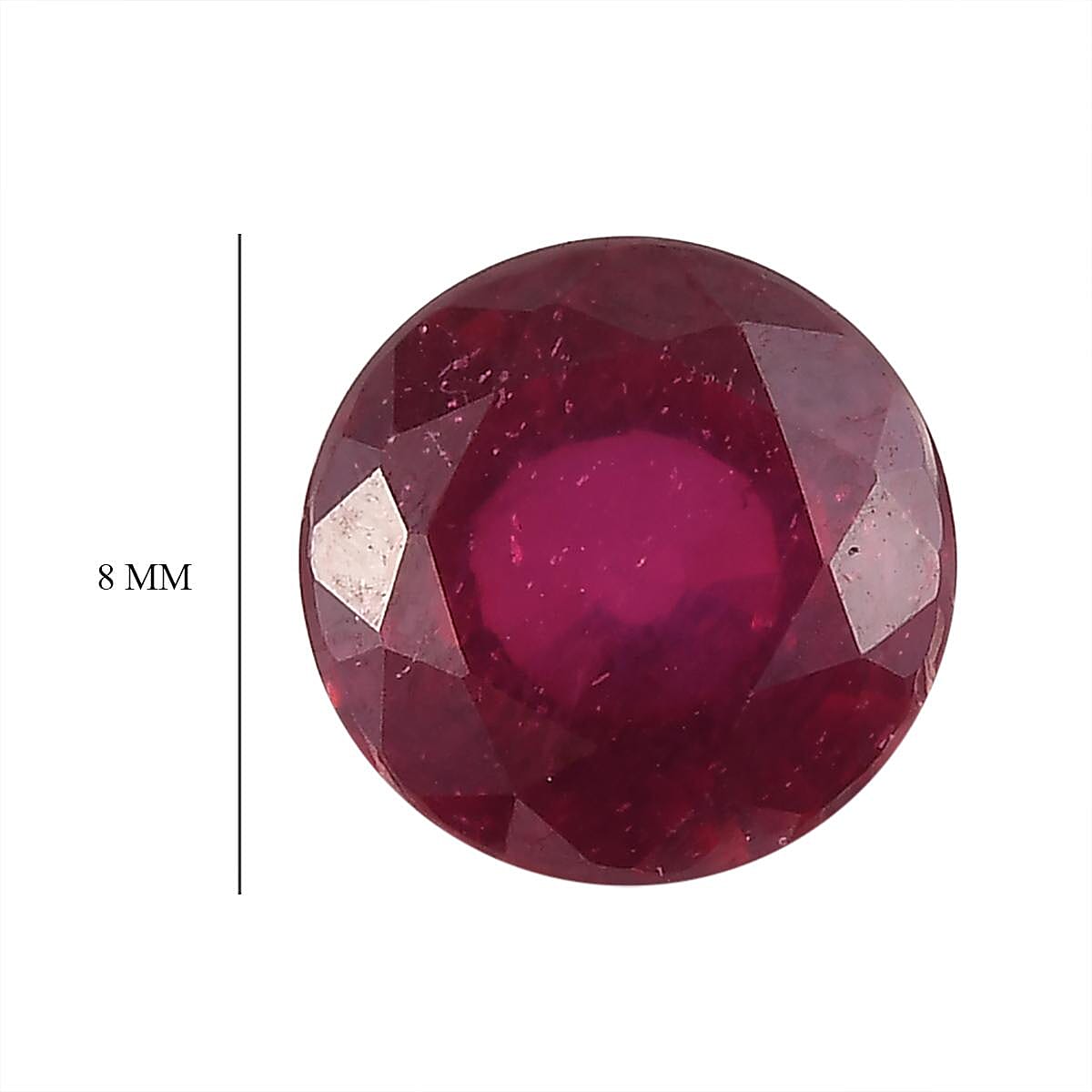 AA Niassa Ruby (FF) (Rnd 8 mm) 2.64 ctw image number 3