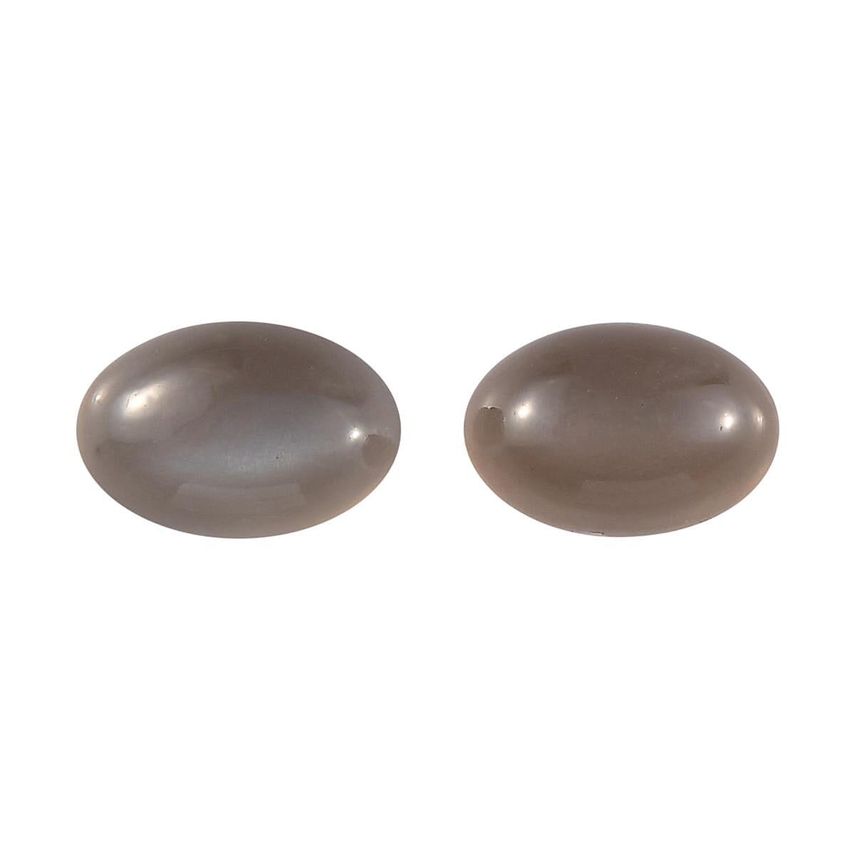 Sri Lankan Titanium Moonstone Set of 2 (Ovl 6x4 mm) 1.06 ctw