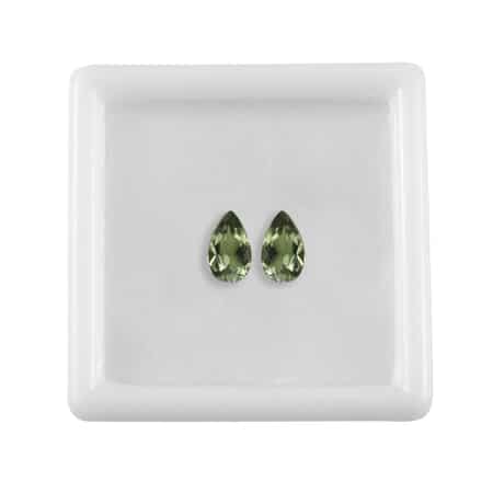 AA Natural Green Apatite Set of 2 (Pear 5x3 mm) 0.43 ctw image number 2