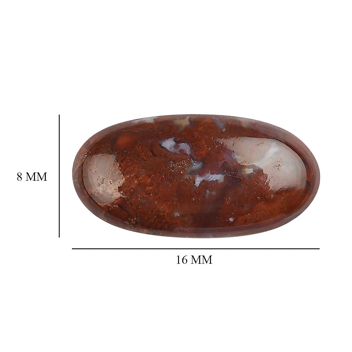 Red Lighting Jasper (Ovl 16x8 mm) 4.45 ctw image number 3