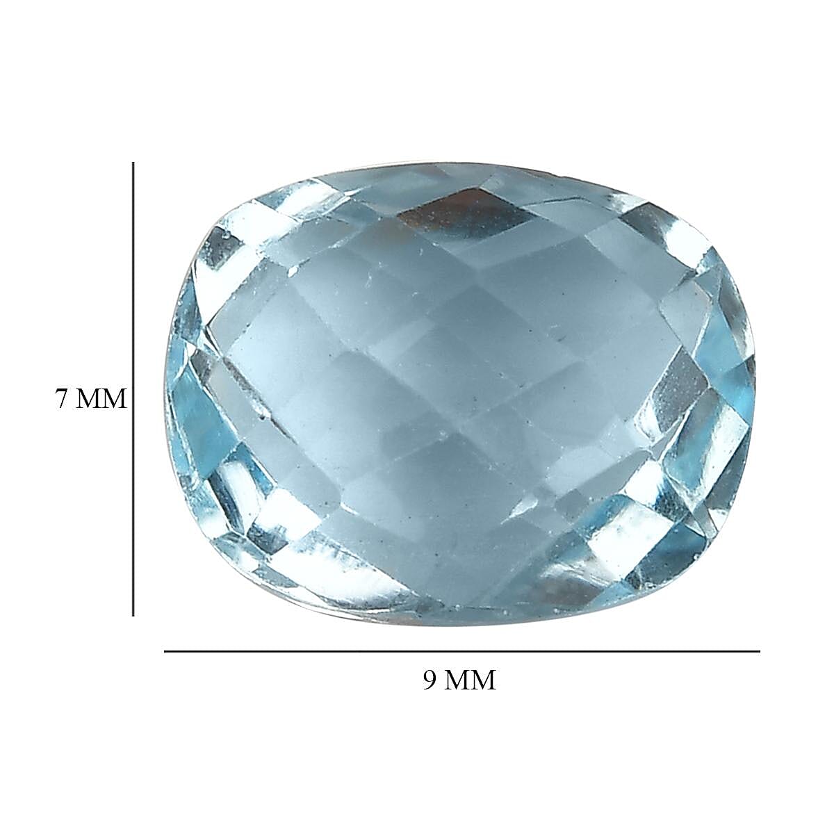 Sky Blue Topaz (Cush 9x7 mm) 2.56 ctw