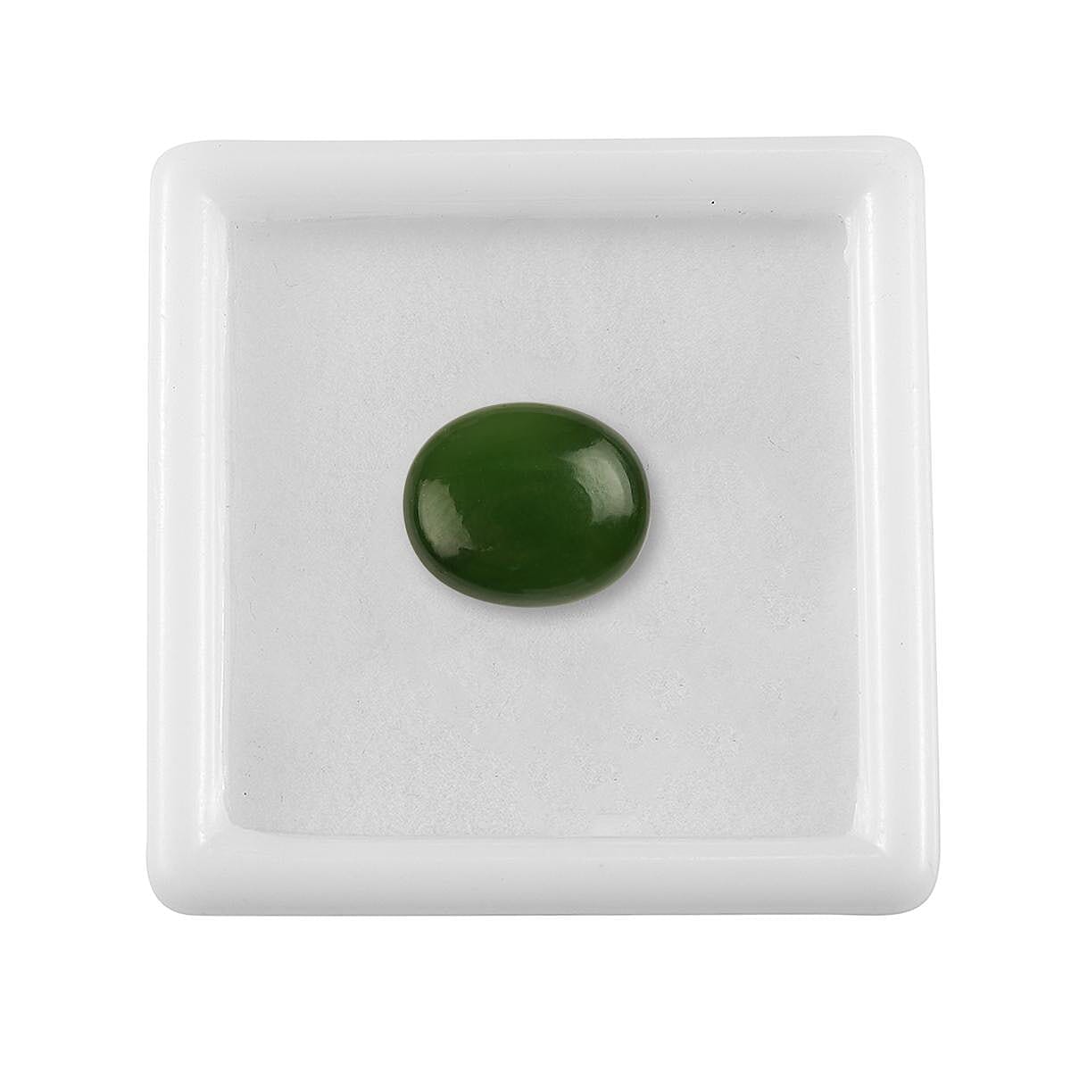 Nephrite Jade (Ovl 12x10 mm) 3.99 ctw image number 2