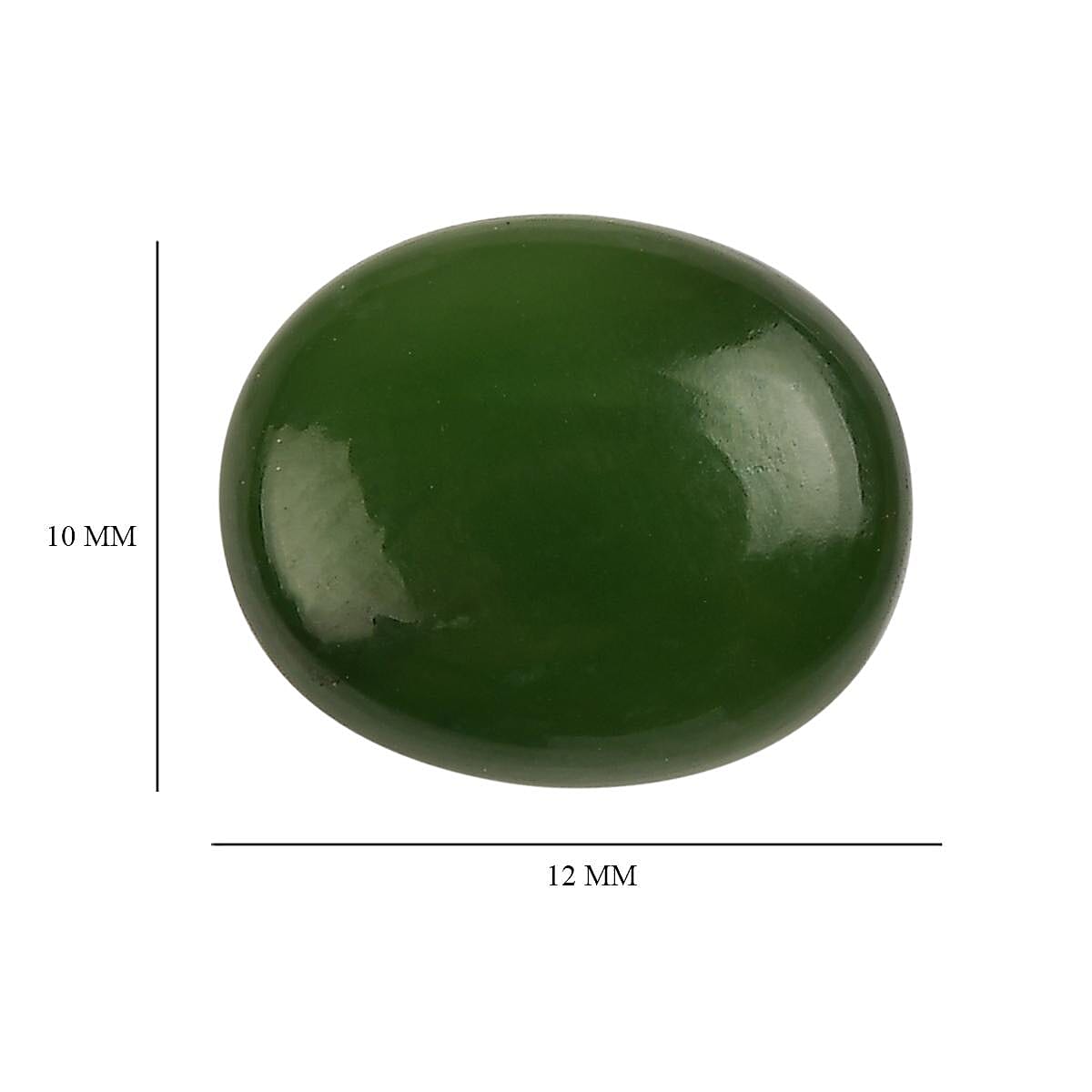 Nephrite Jade (Ovl 12x10 mm) 3.99 ctw image number 3