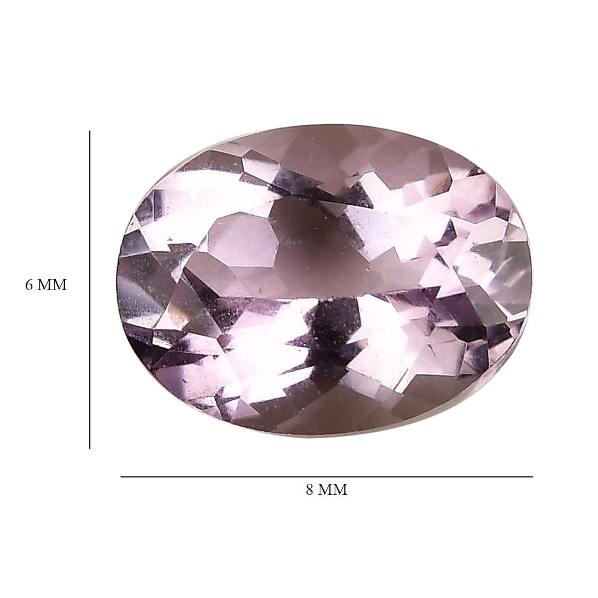 Rose De France Amethyst (Ovl 8x6 mm) 0.99 ctw image number 3