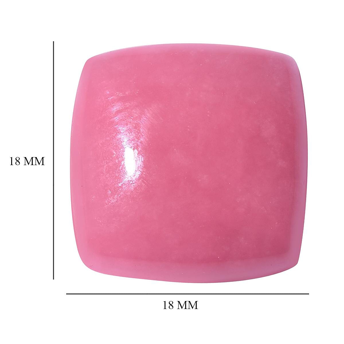 Pink Jade (D) (Cush 18x18 mm) 22.47 ctw image number 3