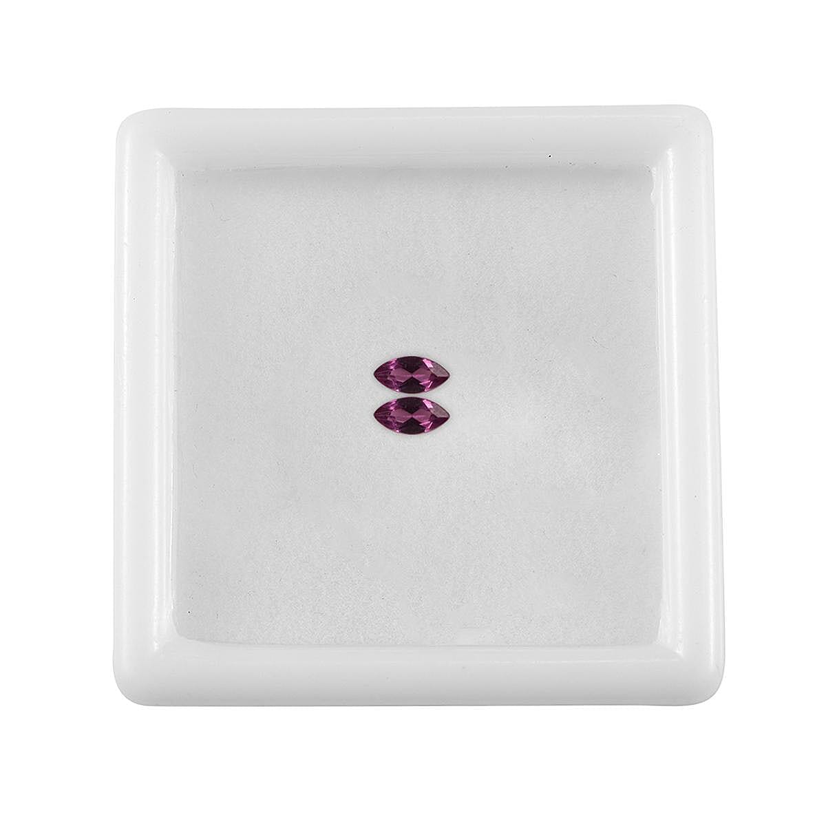 Purple Garnet Set of 2 (Mrq 5x2.5 mm) 0.31 ctw image number 2