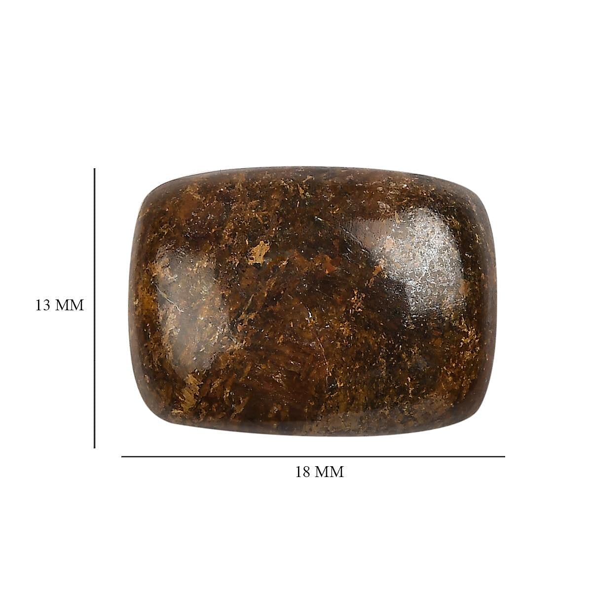 AA Golden Amphibolite (Cush 18x13 mm) 9.80 ctw image number 3