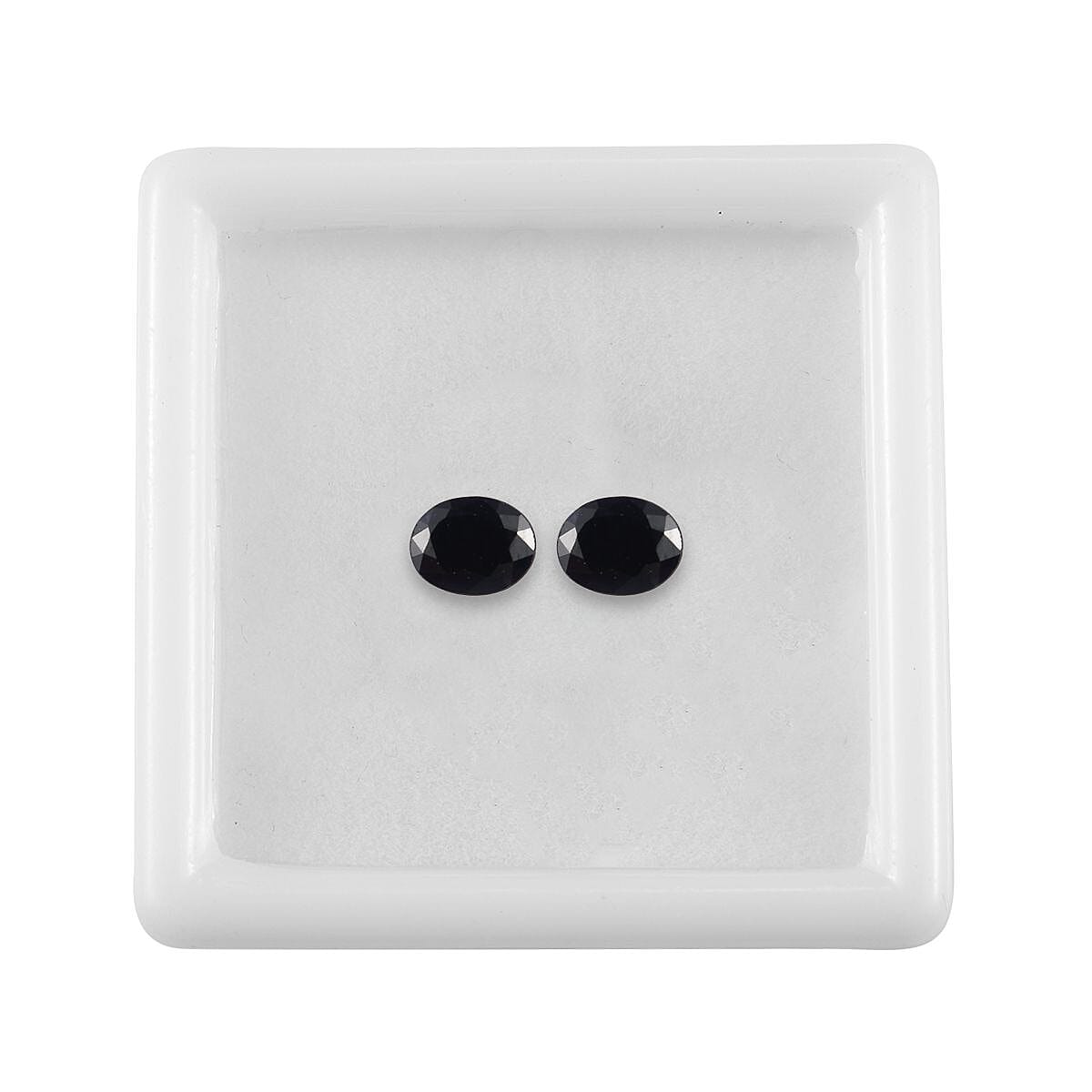 Midnight Sapphire Set of 2 (Ovl 5x4 mm) 0.71 ctw image number 2