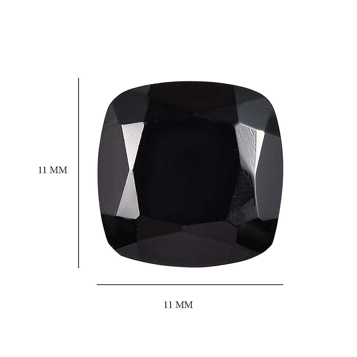 Thai Black Spinel (Cush 11x11 mm) 5.96 ctw