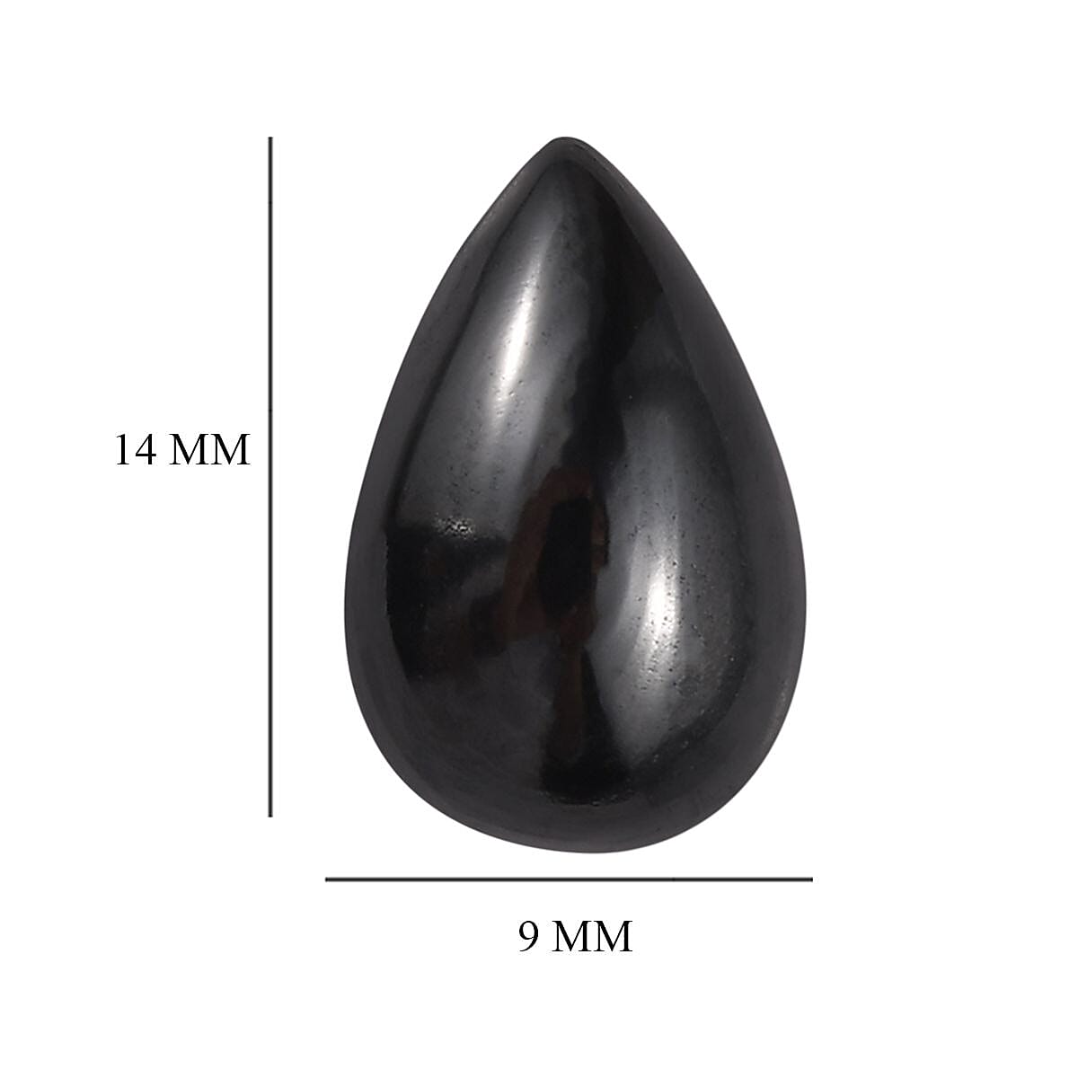 Thai Black Spinel (Pear 14x9 mm) 5.58 ctw image number 3