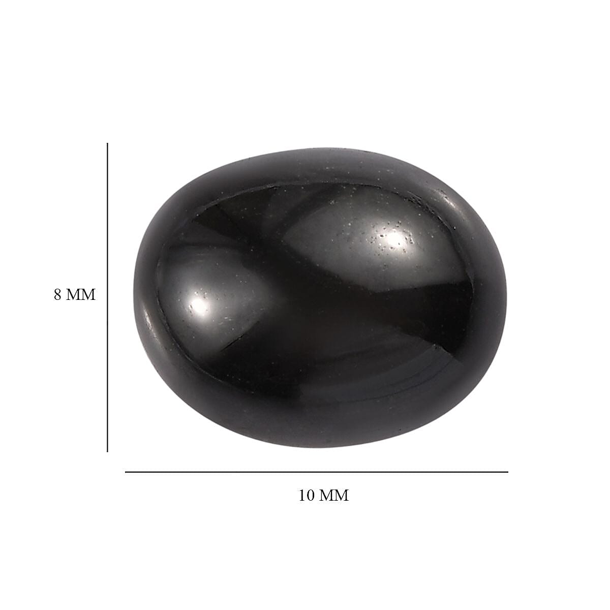 Indian Black Star Diopside (Ovl 10x8 mm) 3.13 ctw image number 3