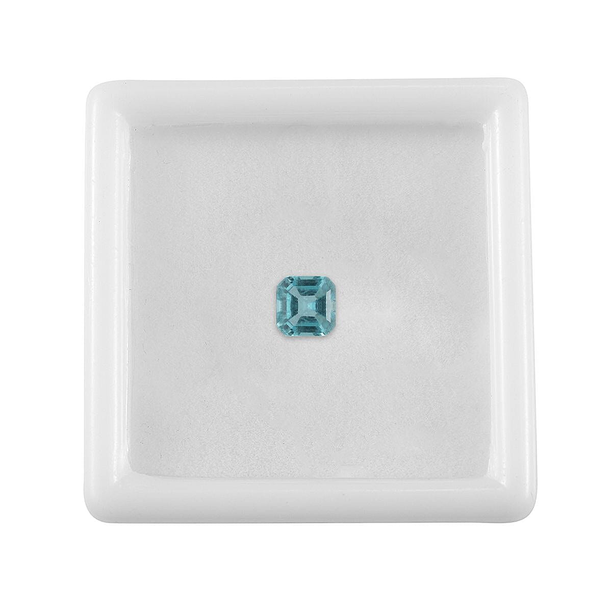Asscher Cut Madagascar Paraiba Apatite (Oct 5x5 mm) 0.61 ctw image number 2
