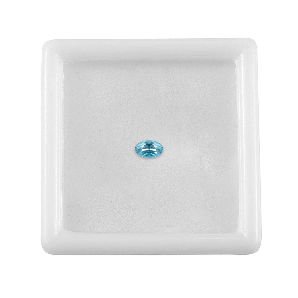 Madagascar Paraiba Apatite (Ovl 5x3 mm) 0.18 ctw image number 2