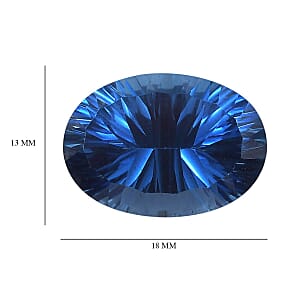 Ceylon Color Quartz (Ovl 18x13 mm) 12.18 ctw | Loose Gem | Loose Gemstones | Loose Stones | Jewelry Stones