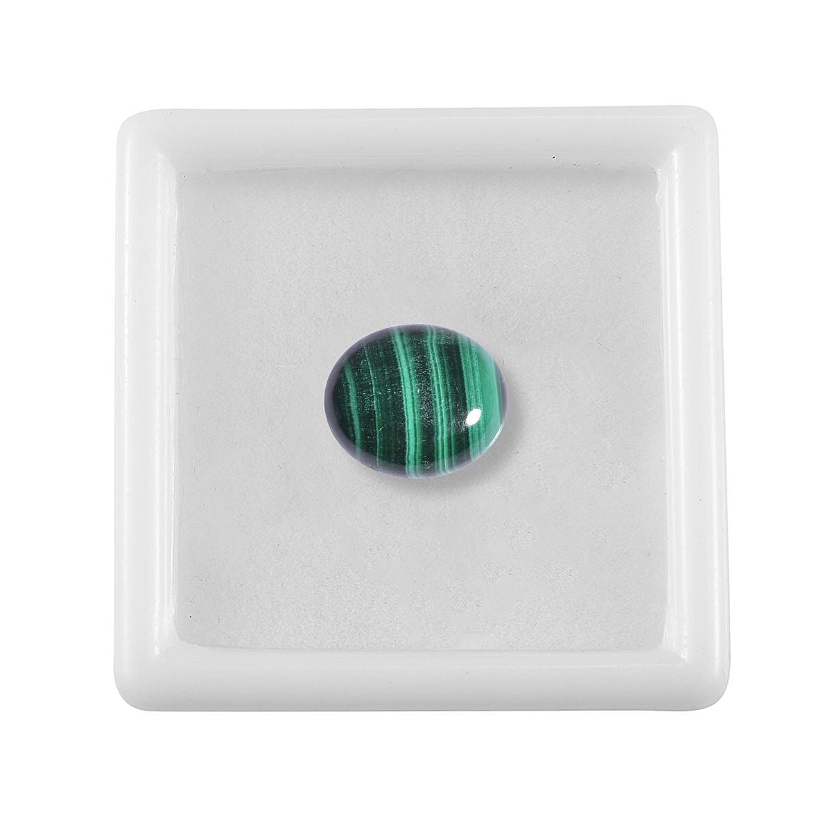 African Malachite (Ovl 12x10 mm) 4.39 ctw