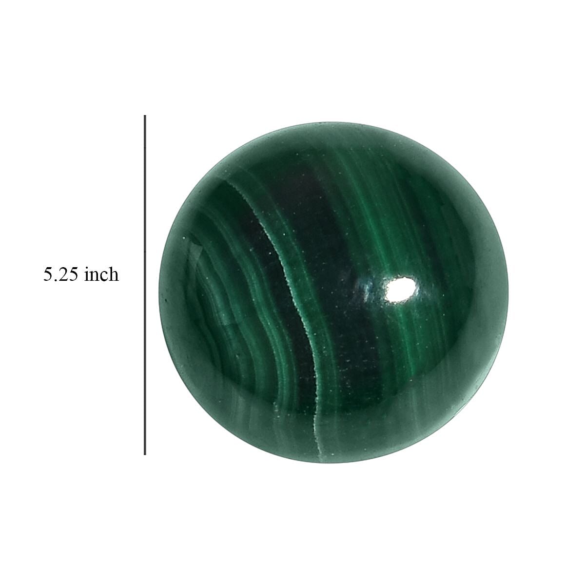 AA African Malachite (Rnd 5.75 mm) 0.88 ctw , Loose Gem , Loose Gemstones , Loose Stones , Jewelry Stones image number 3