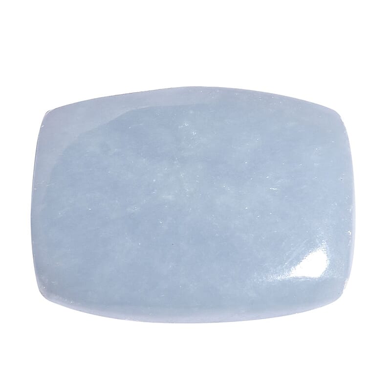Mexican Angelite (Cush 16x12 mm) 5.68 ctw | Loose Gem | Loose Gemstones | Loose Stones | Jewelry Stones