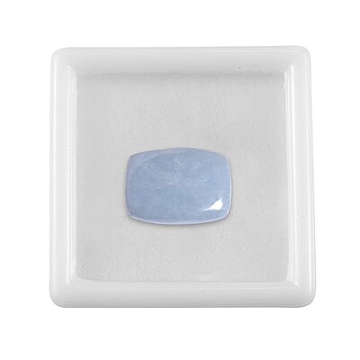 Mexican Angelite (Cush 16x12 mm) 5.68 ctw | Loose Gem | Loose Gemstones | Loose Stones | Jewelry Stones