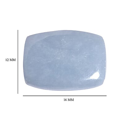 Mexican Angelite (Cush 16x12 mm) 5.68 ctw | Loose Gem | Loose Gemstones | Loose Stones | Jewelry Stones