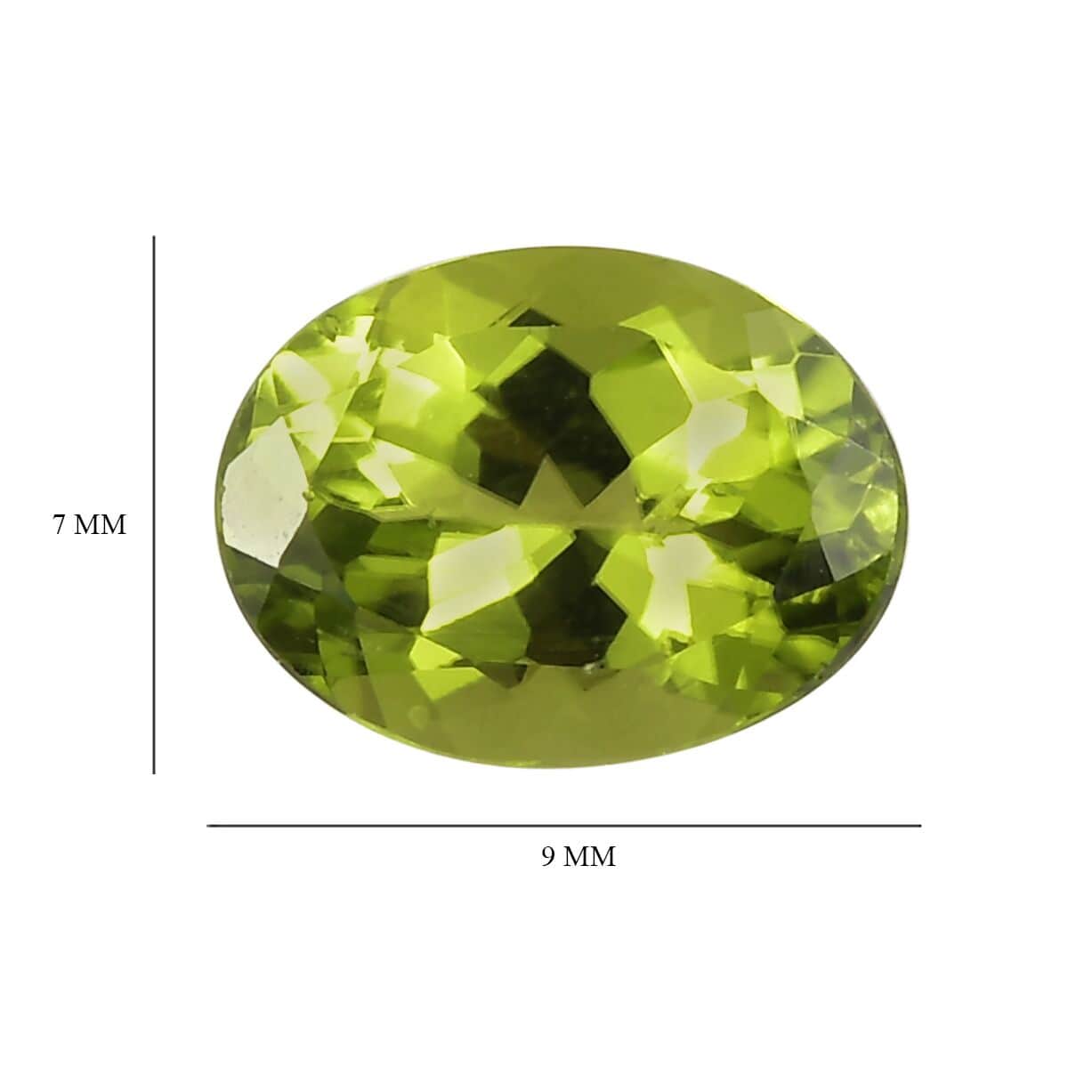 AA Peridot (Ovl 9x7 mm) 1.80 ctw | Loose Gem | Loose Gemstones | Loose Stones | Jewelry Stones image number 3