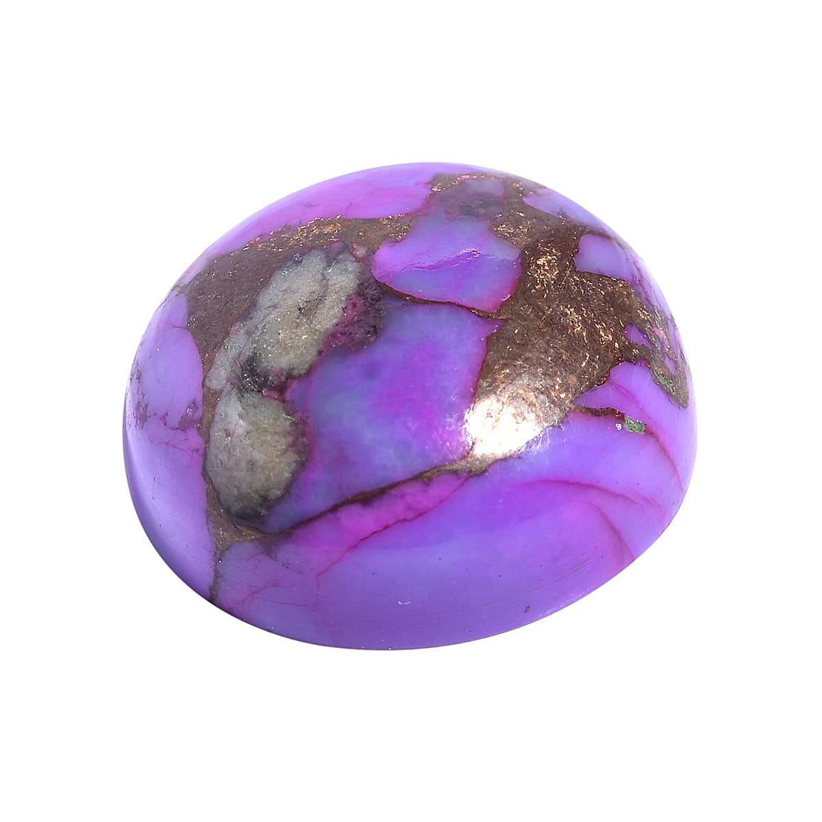 AA Mojave Purple Turquoise (Rnd 12 mm) 4.89 ctw