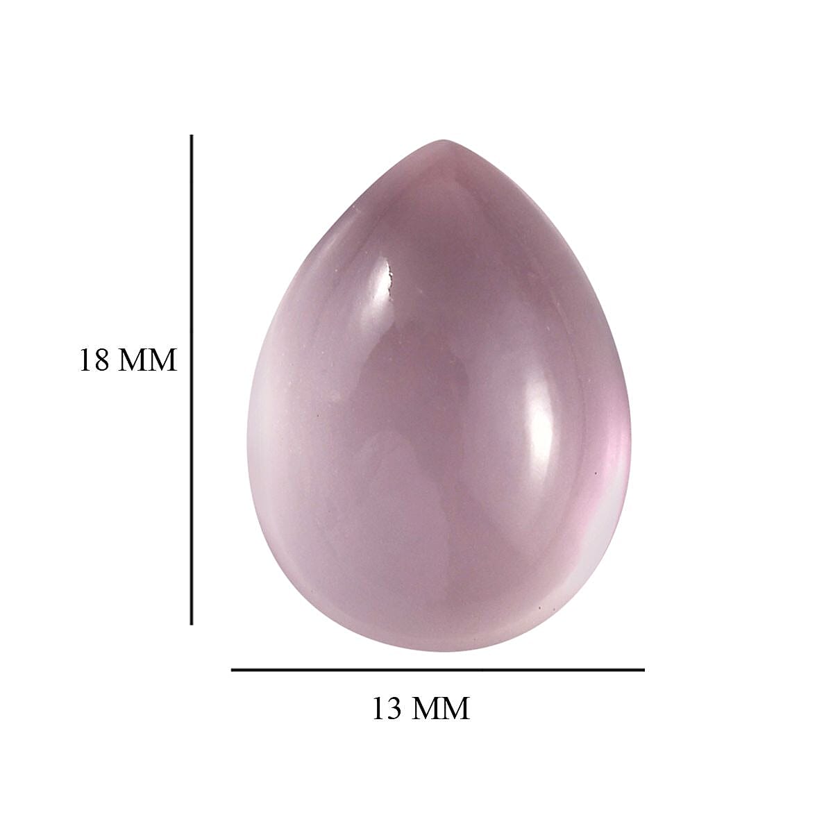 Galilea Rose Quartz (Pear 18x13 mm) 9.88 ctw image number 3
