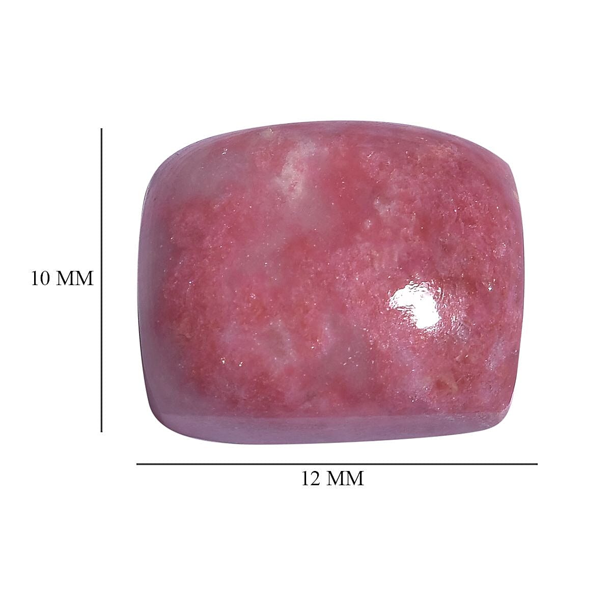 AA Norwegian Thulite (Cush 12x10 mm) 5.42 ctw Loose gemstone