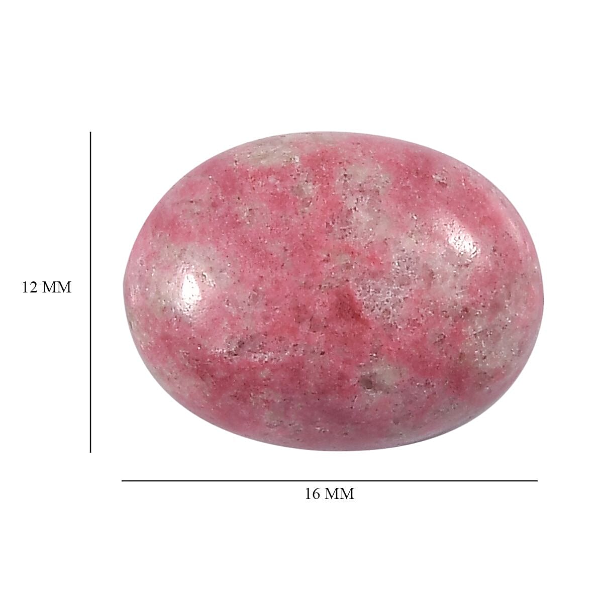 Norwegian Thulite (Ovl 16x12 mm) 9.97 ctw | Loose Gem | Loose Gemstones | Loose Stones | Jewelry Stones image number 3