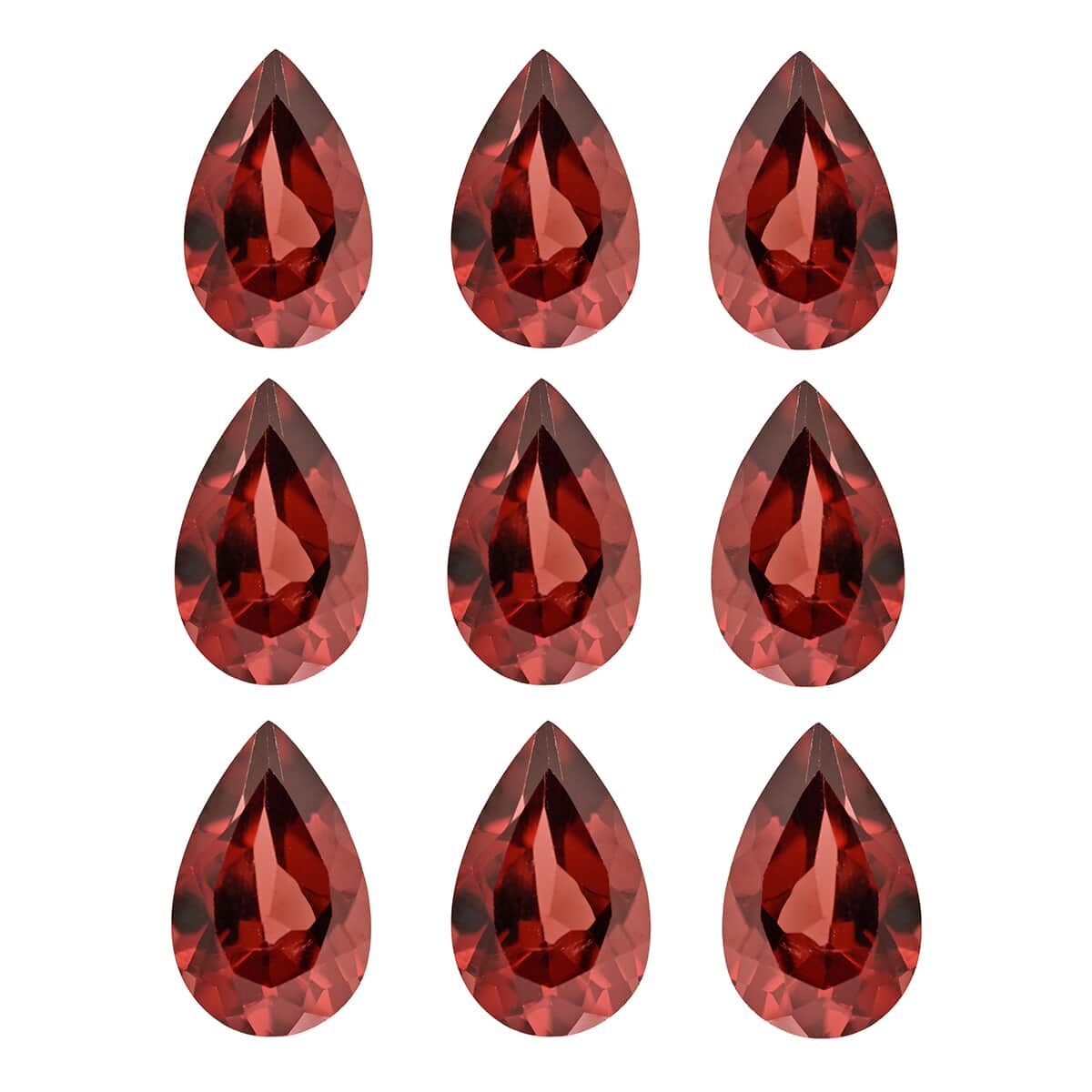 AAA Mozambique Garnet Set of 9 (Pear 8x5 mm) 8.50 ctw image number 0