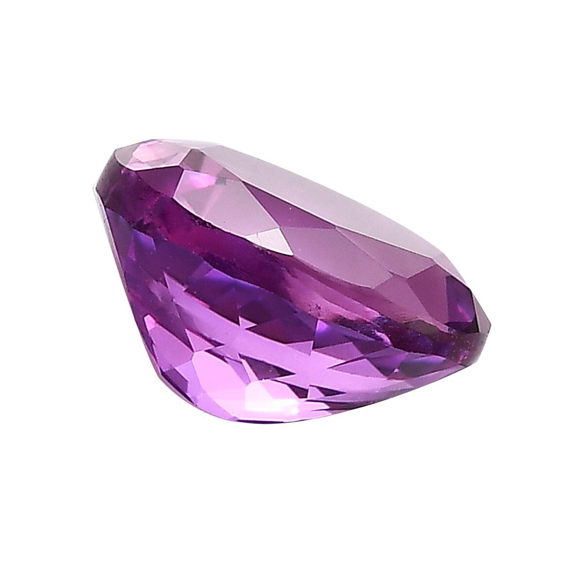 AA Created Purple Sapphire (Ovl 10x8 mm) 3.97 ctw image number 1
