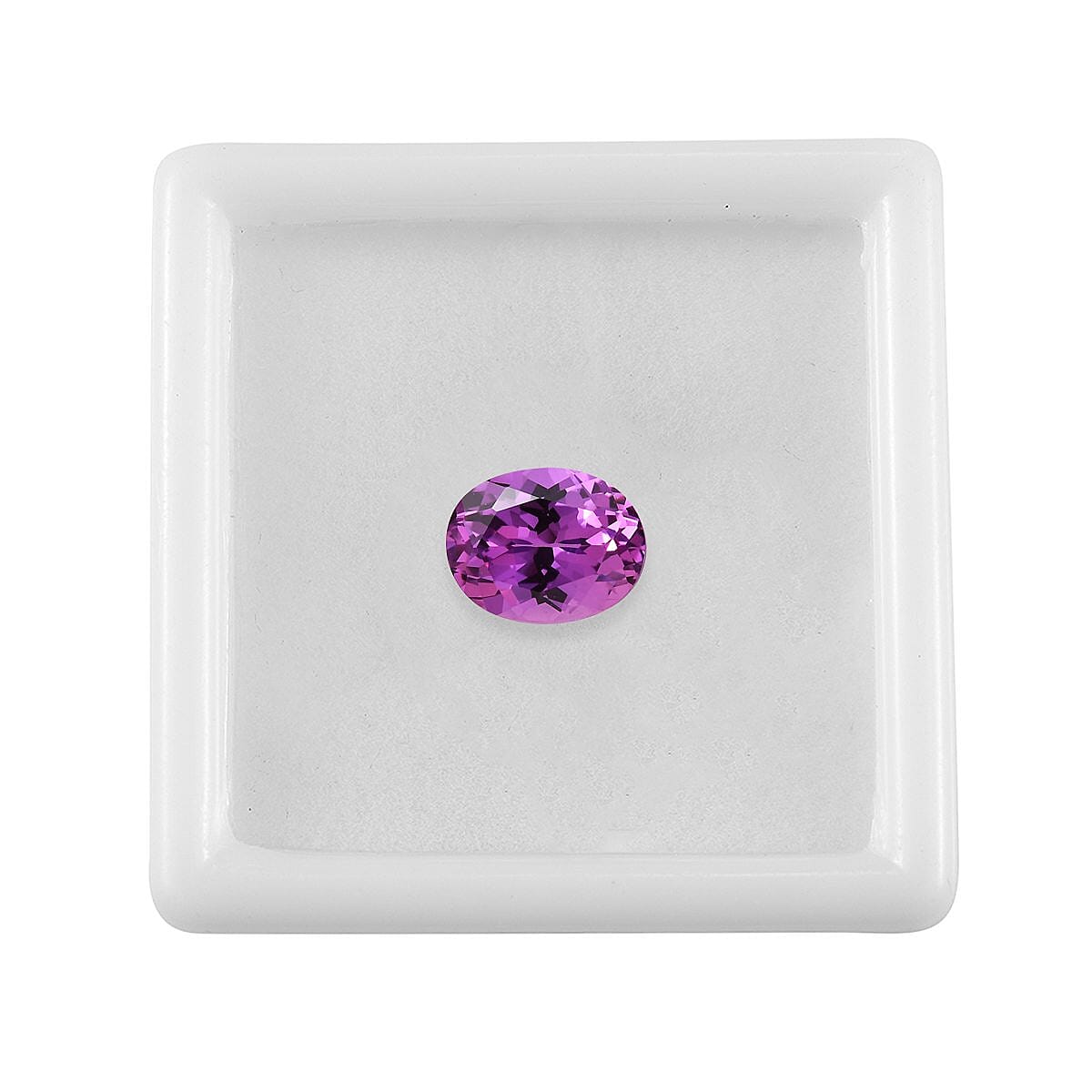 AA Created Purple Sapphire (Ovl 10x8 mm) 3.97 ctw image number 2