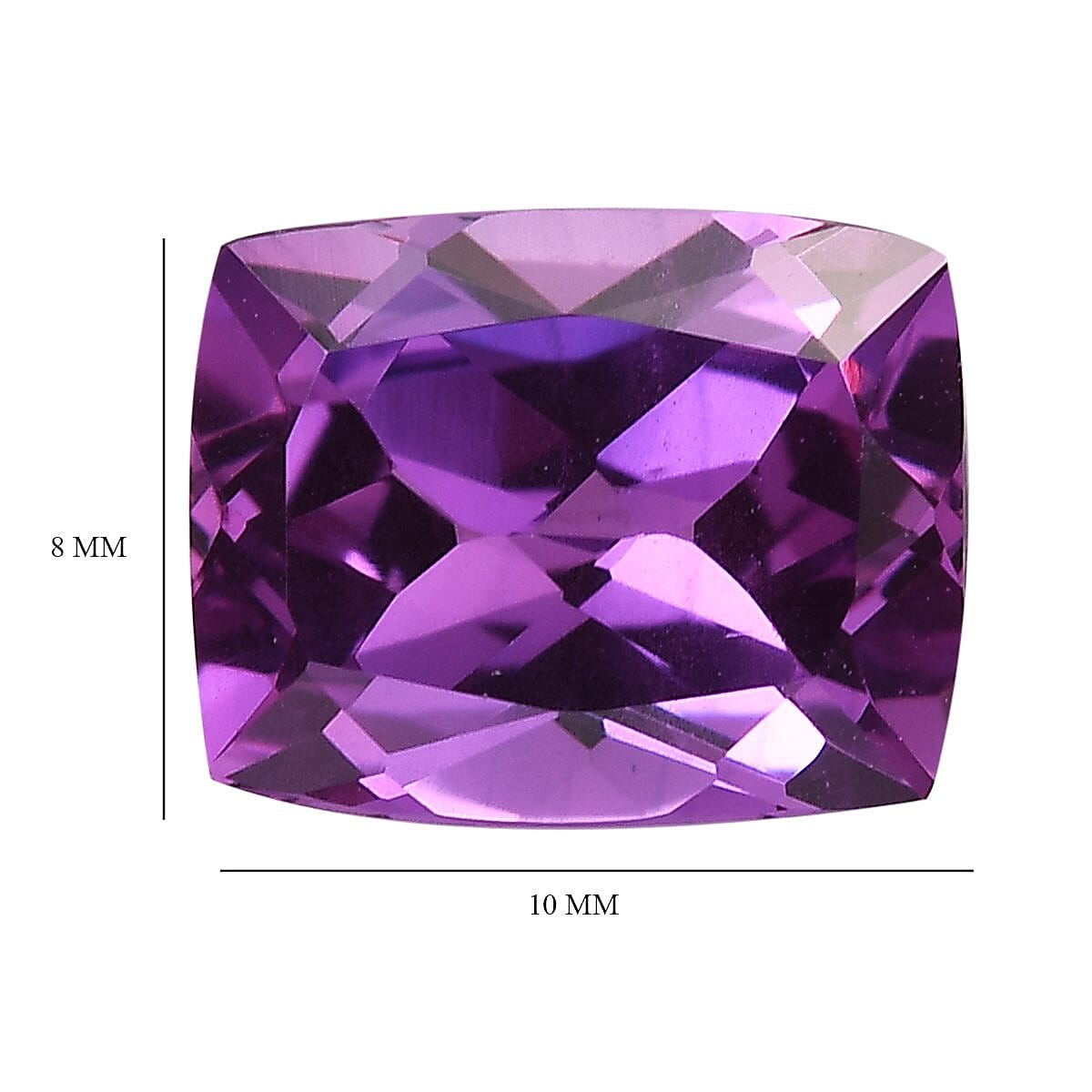 AA Created Purple Sapphire (Cush 10x8 mm) 4.78 ctw image number 3