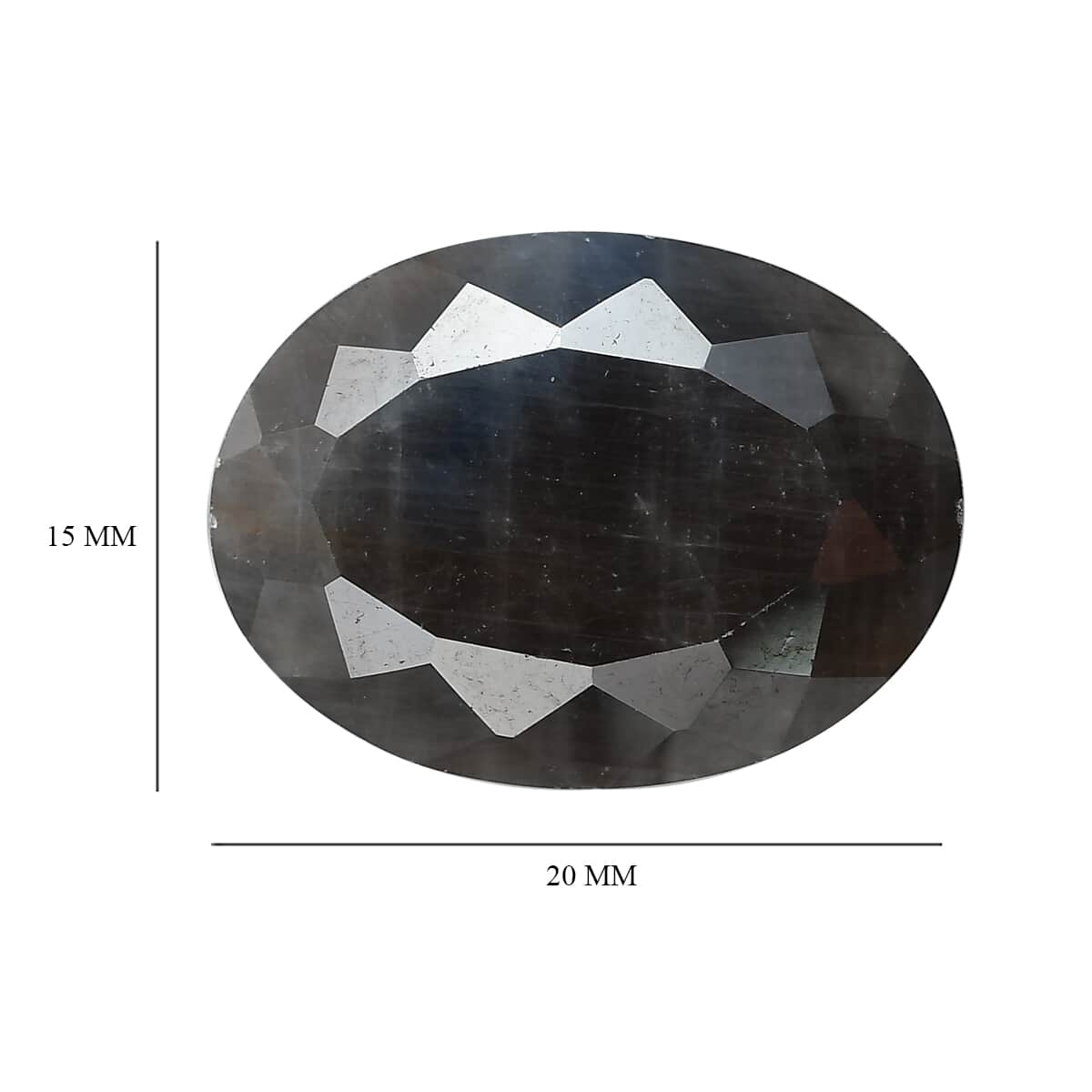 Silver Sapphire (Ovl 20x15 mm) 18.66 ctw image number 3