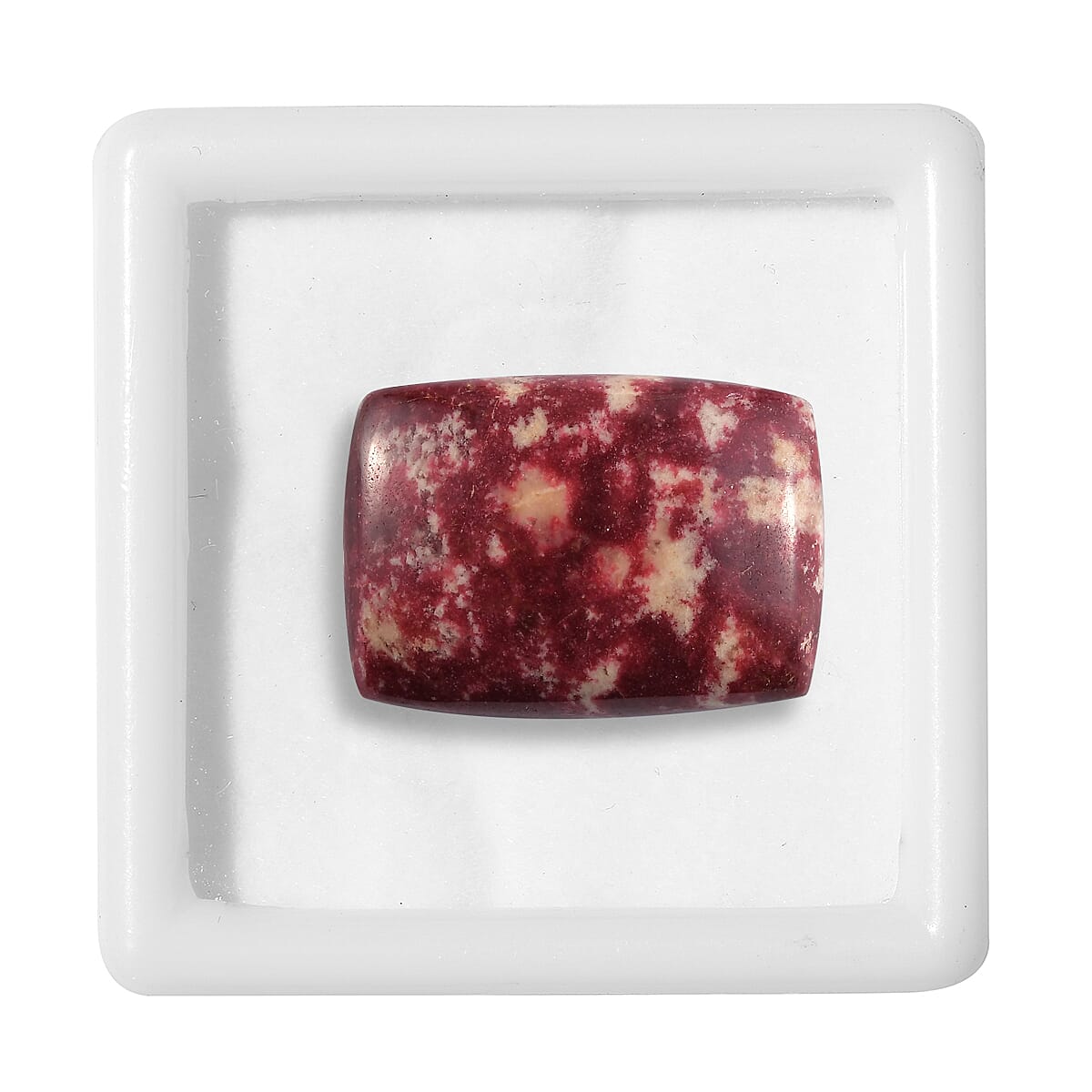 AA Norwegian Thulite (Cush 25x18 mm) 33.57 ctw image number 2