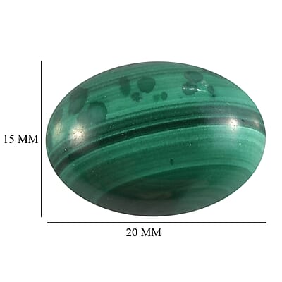 African Malachite (Ovl 7x5 mm) 1.19 ctw