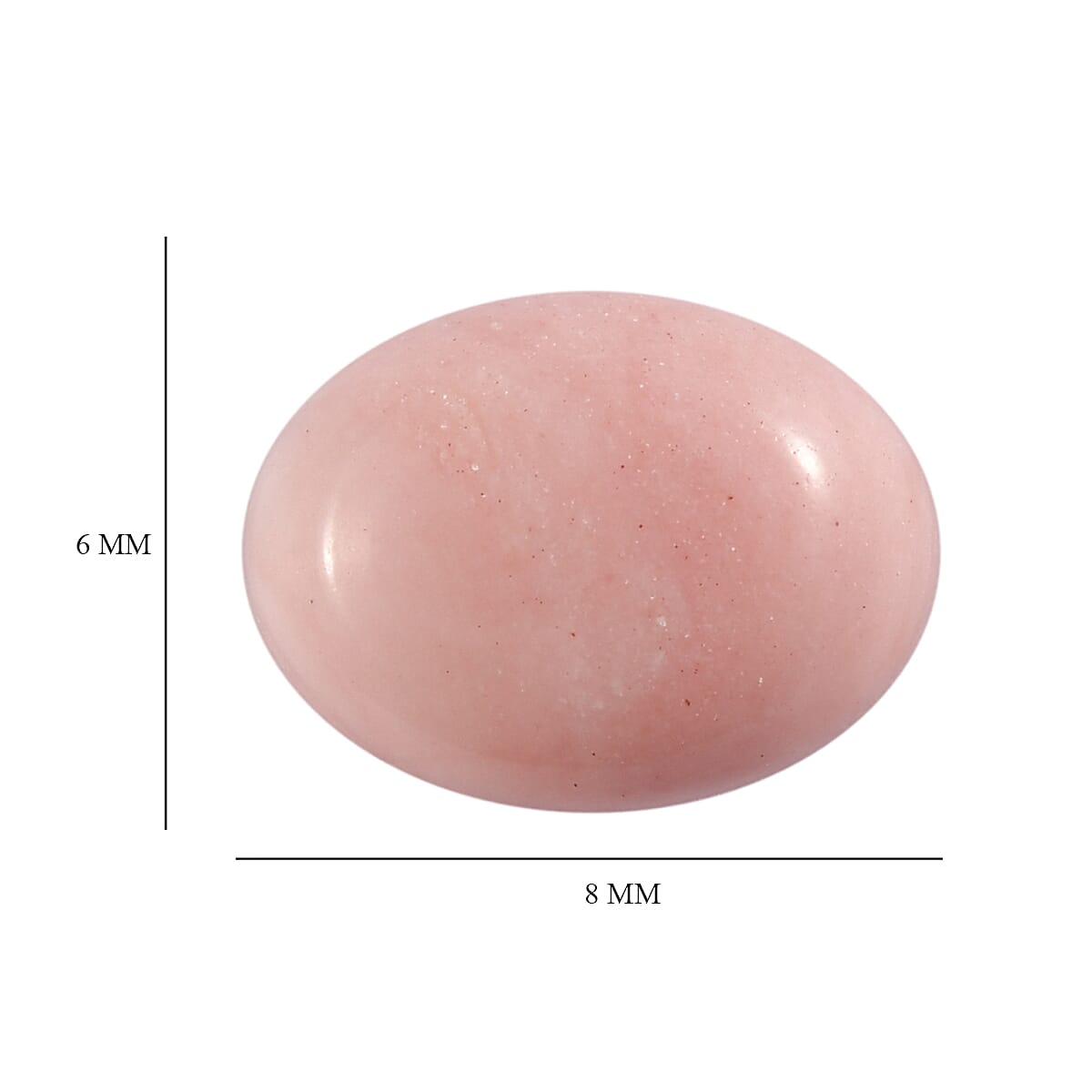 Oregon Peach Opal (Ovl 8x6 mm) 0.81 ctw
