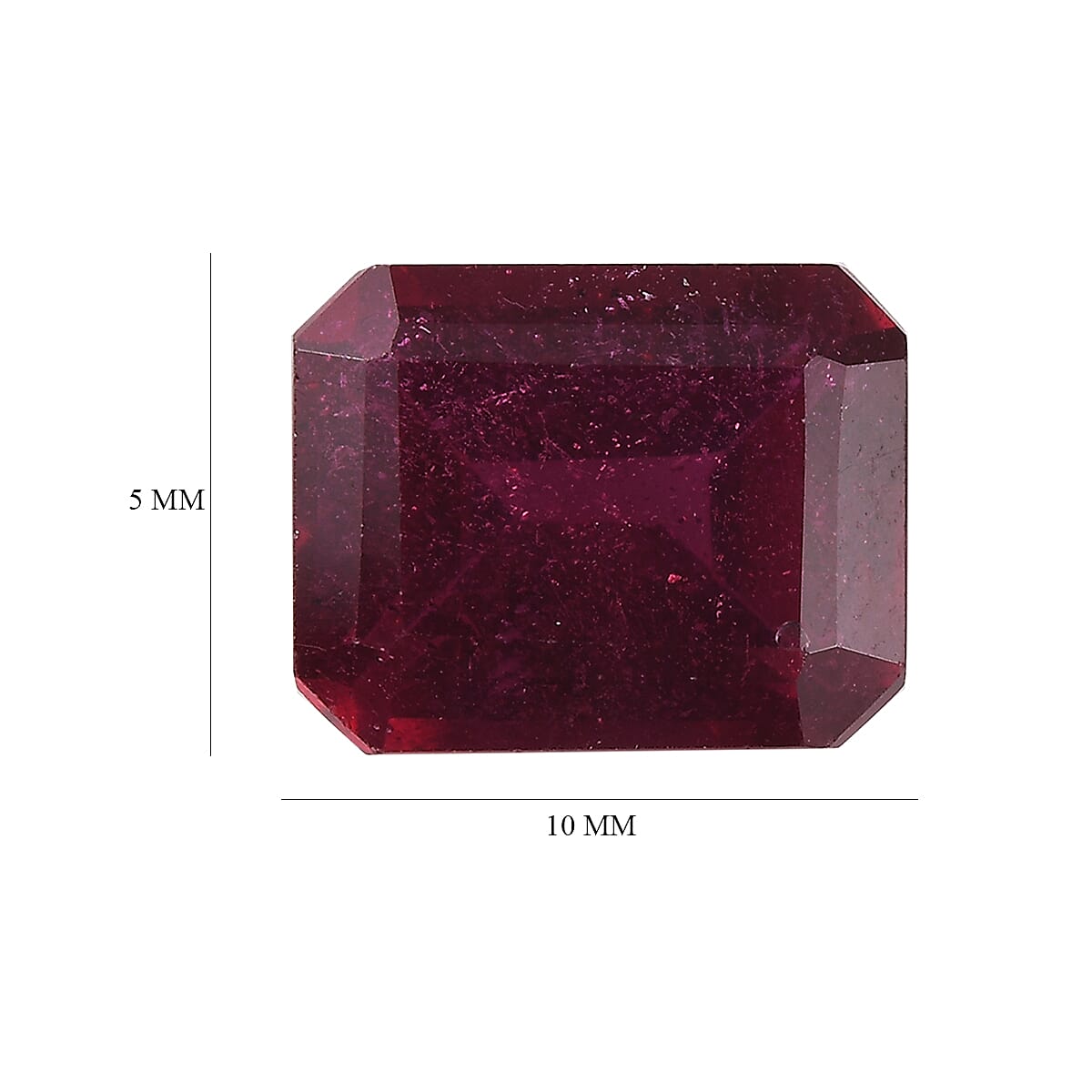 AA Niassa Ruby (FF) (Oct 10x8 mm) 4.02 ctw Loose Gemstone image number 4