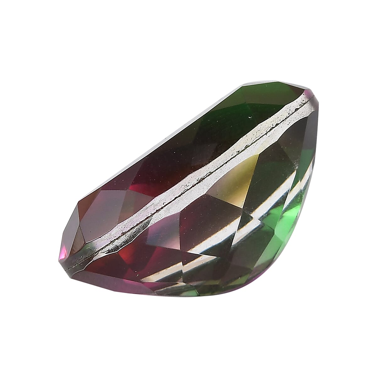 Watermelon Quartz (Triplet) (Ovl 20x15 mm) 18.43 ctw image number 1