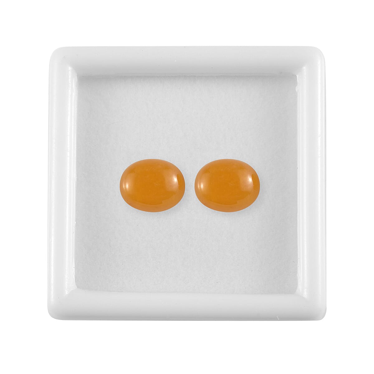 Honey Jade (D) Set of 2 (Ovl 11x9 mm) 8.20 ctw image number 2