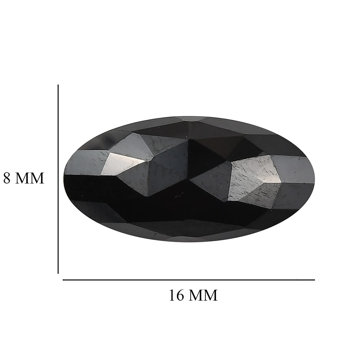 Thai Black Spinel (Ovl 16x8 mm) 5.82 ctw Loose Gemstone