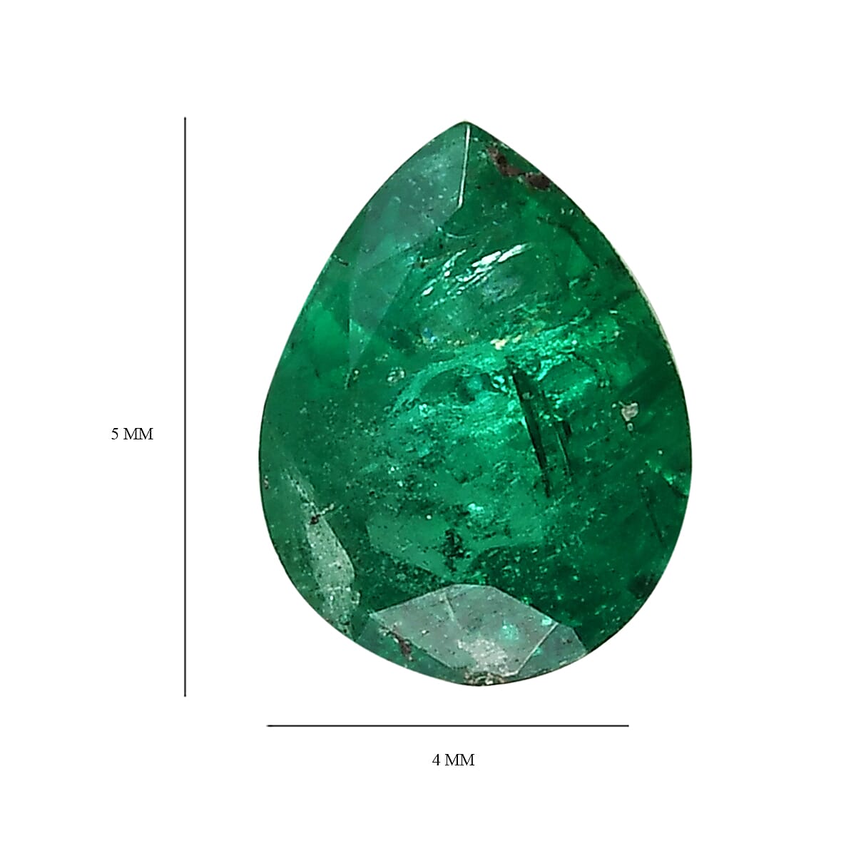 AA Emerald (Pear 5x4 mm) 0.20 ctw image number 3