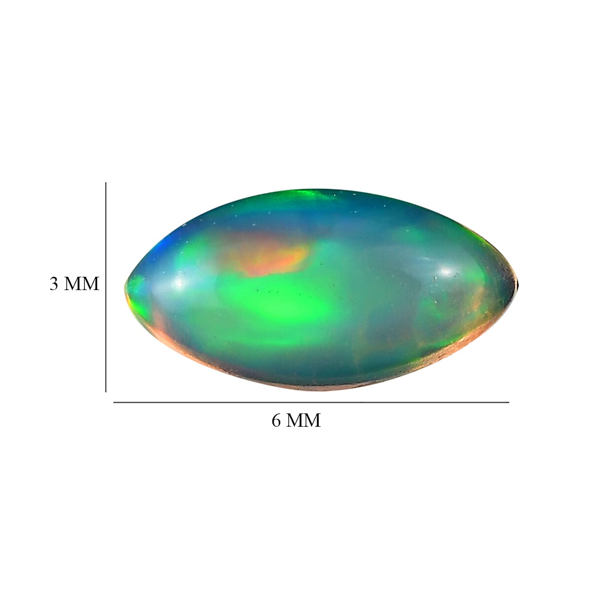 AA Ethiopian Welo Opal (Mrq 6X3 mm) 0.13 ctw image number 3