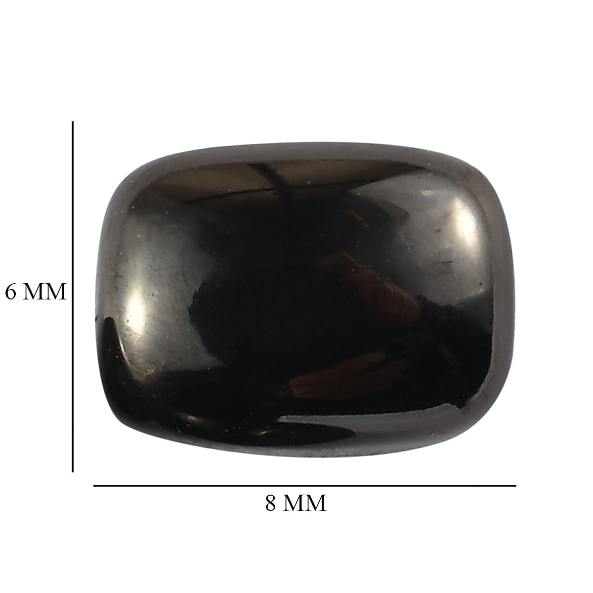 Elite Shungite Set of 5 (Cush 8x6 mm) 3.70 ctw image number 3