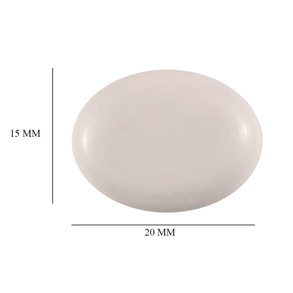 Ivory Opal (Ovl 20x15 mm) 11.20 ctw image number 3
